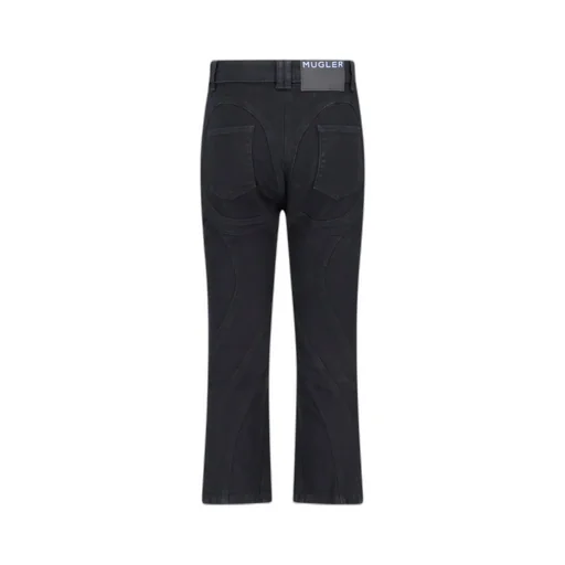 Seam-Detailed Tapered Jeans