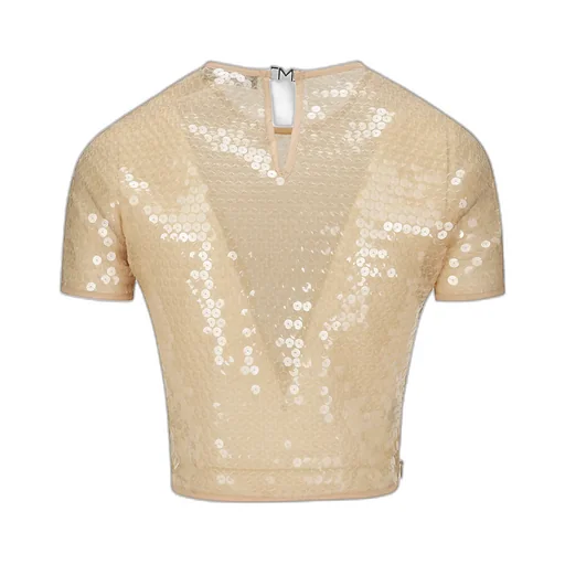 Sequined Short T-Shirt