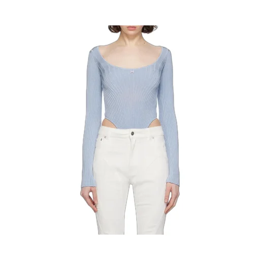 M-Plaque Knitted Bodysuit