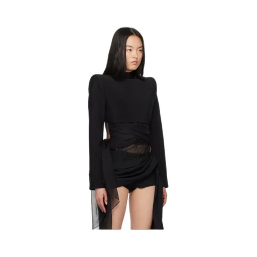 Backless Cropped Jacket