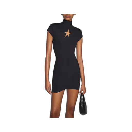 Star Cut-Out Detailed Mini Dress