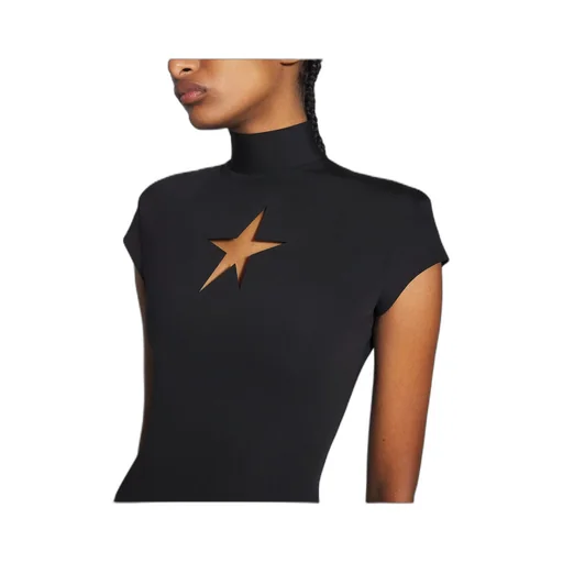 Star Cut-Out Detailed Mini Dress