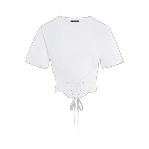 Lace-Up Corseted T-Shirt