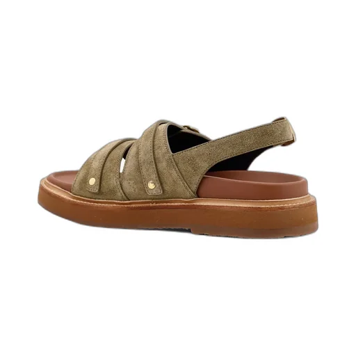 Tippi Triomphe Sandal In Suede Calfskin