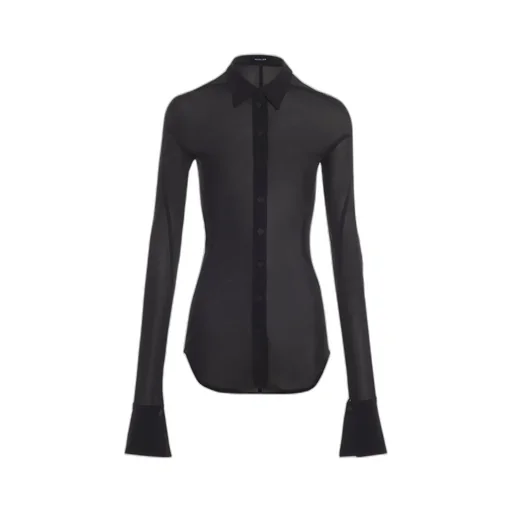 Semi-Sheer Jersey Shirt
