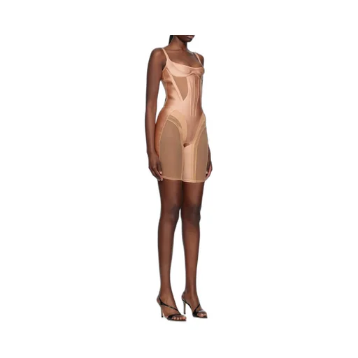 Heart-Neck Zipper Jumpsuit