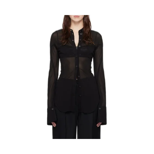 Semi-Sheer Jersey Shirt