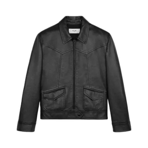 Loose Blouson Jacket In Soft Lambskin