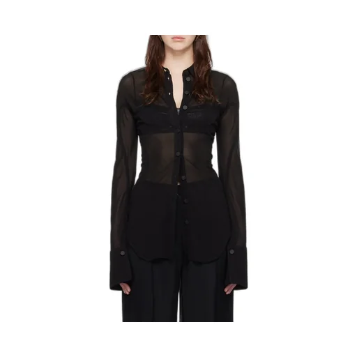 Semi-Sheer Jersey Shirt