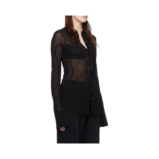 Semi-Sheer Jersey Shirt