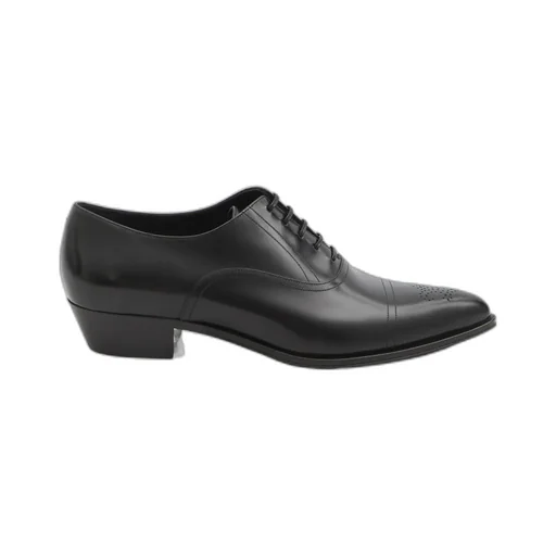 Jude Perforated Oxford In Polished Bull