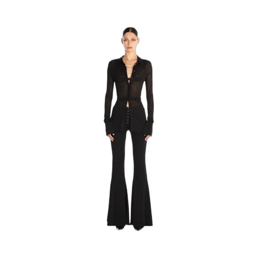 Semi-Sheer Jersey Shirt