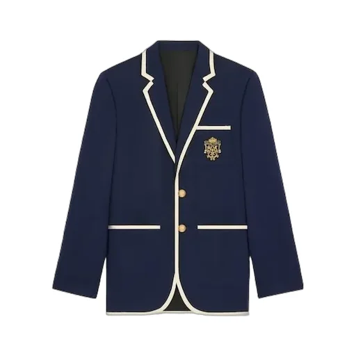 Blason Classic Jacket In Diagonal Wool