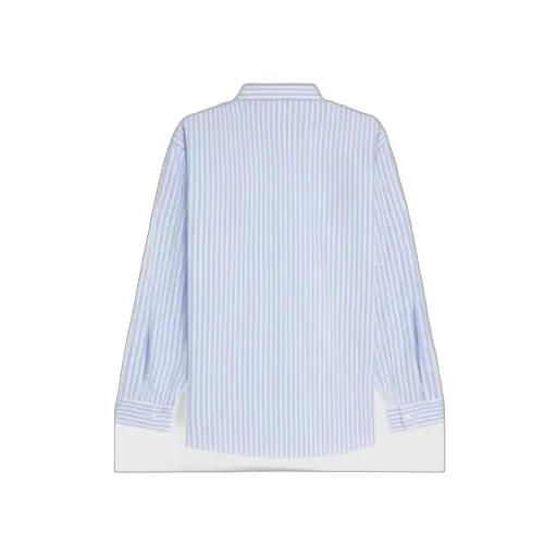 Oversized Shirt In Striped Cotton Poplin