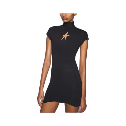 Star Cut-Out Detailed Mini Dress