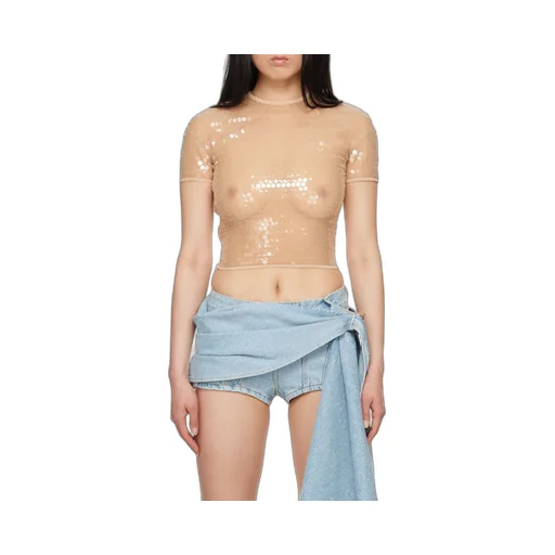 Sequined Short T-Shirt