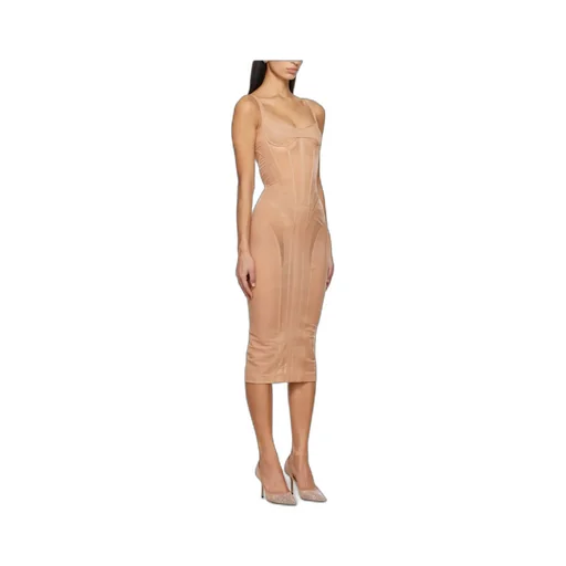 Corset-Style Midi Dress