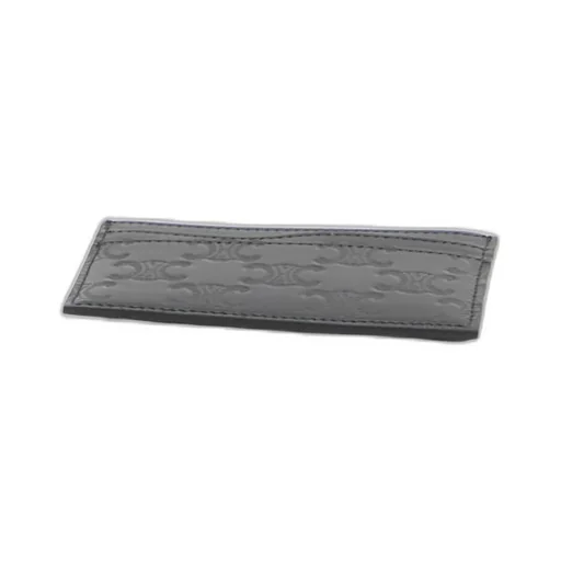 Card Holder In Calfskin With Triomphe Embossed