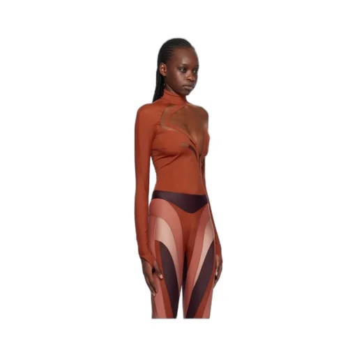 Long-Sleeved High-Neck One-Piece