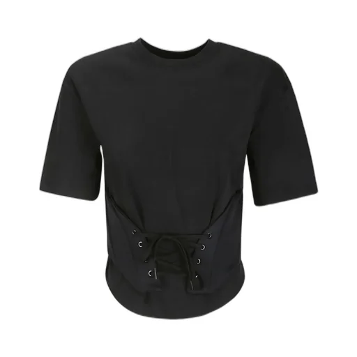 Lace-Up Corseted T-Shirt