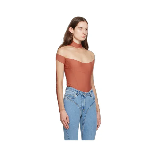 Small High-Neck Zipper One-Piece