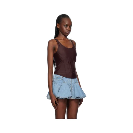 Logo Low Round Neck Vest