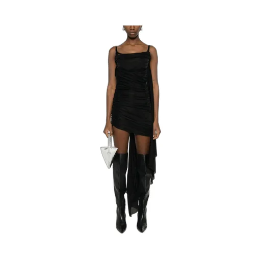 Open-Back Draped Mini Dress