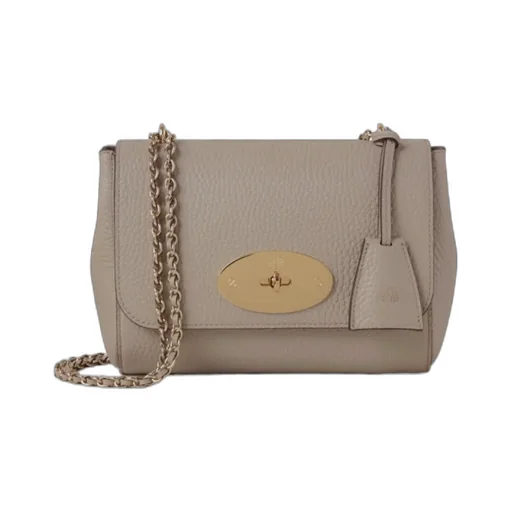 Chain-Strap Leather Satchel