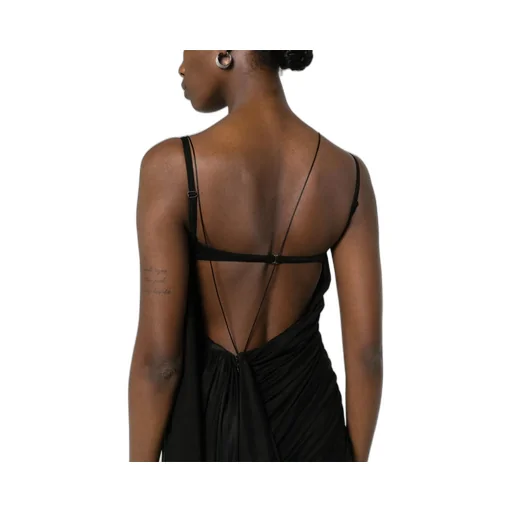 Open-Back Draped Mini Dress