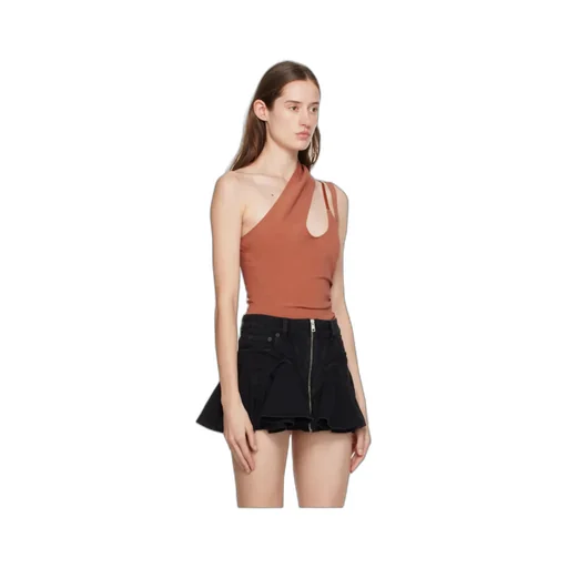 One-Shouldered Tailored One-Piece