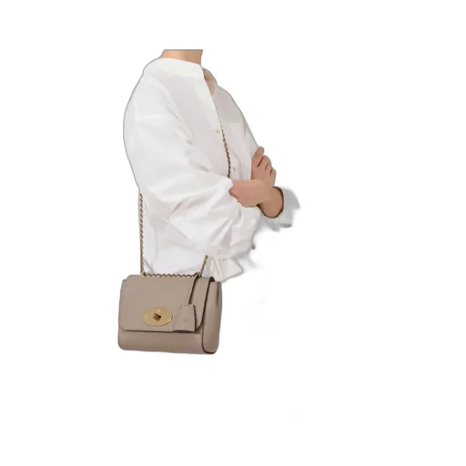 Chain-Strap Leather Satchel