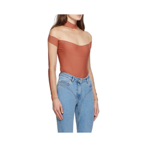 Small High-Neck Zipper One-Piece