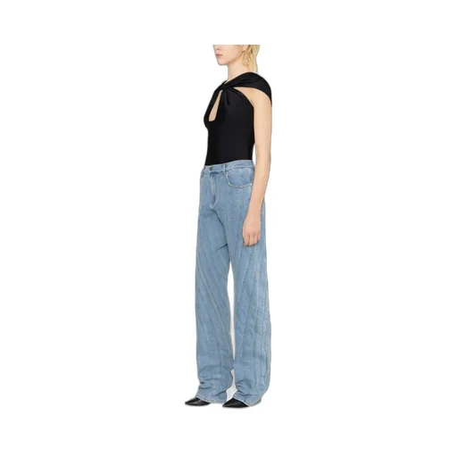 Multi-Seam Stretch Spiral Jeans