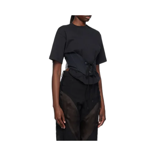Lace-Up Corseted T-Shirt