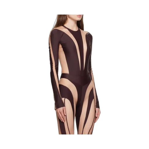 Illusion Sheer-Panelled Bodysuit