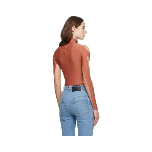 Small High-Neck Zipper One-Piece