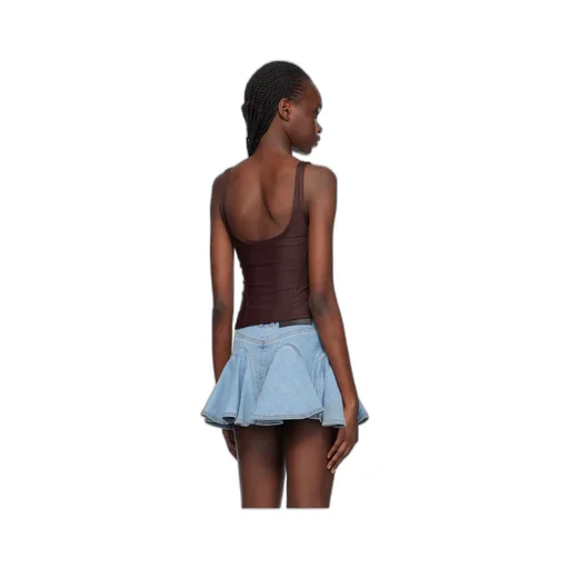 Logo Low Round Neck Vest