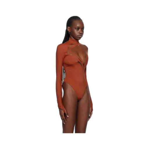 Long-Sleeved High-Neck One-Piece