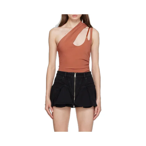 One-Shouldered Tailored One-Piece