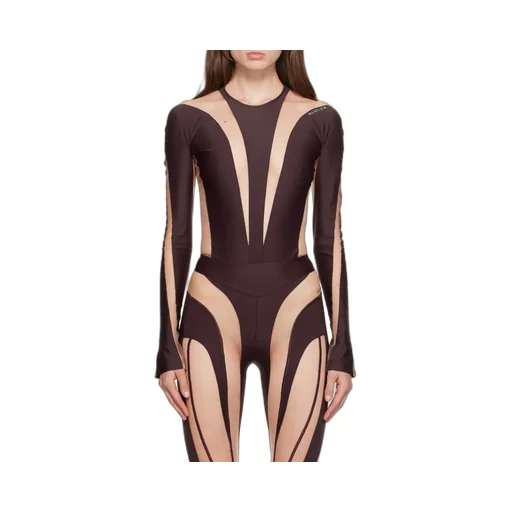 Illusion Sheer-Panelled Bodysuit