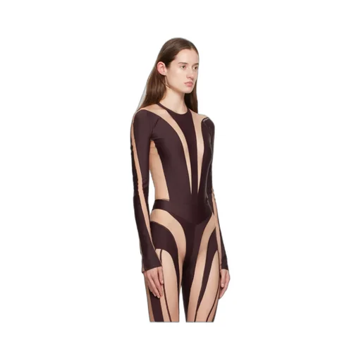 Illusion Sheer-Panelled Bodysuit