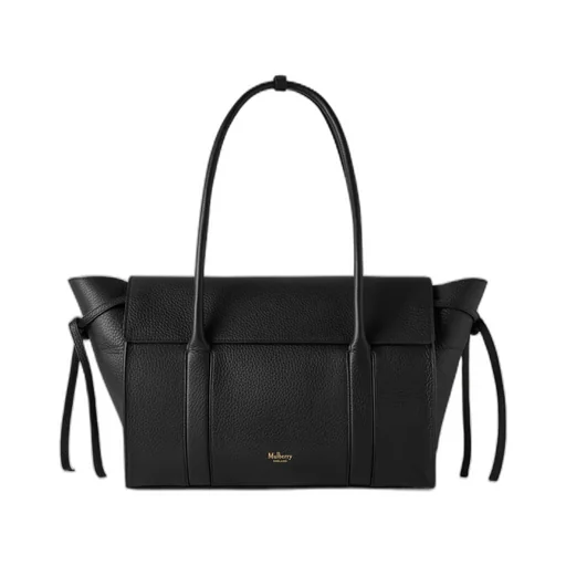Medium Soft Bayswater Logo Embossed Shoulder Bag