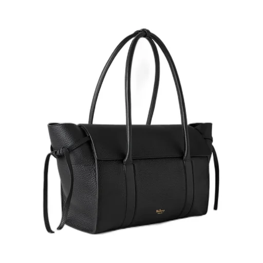 Medium Soft Bayswater Logo Embossed Shoulder Bag