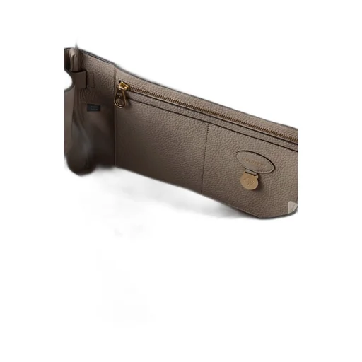 Postbox Leather Clutch Bag