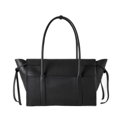 Medium Soft Bayswater Logo Embossed Shoulder Bag