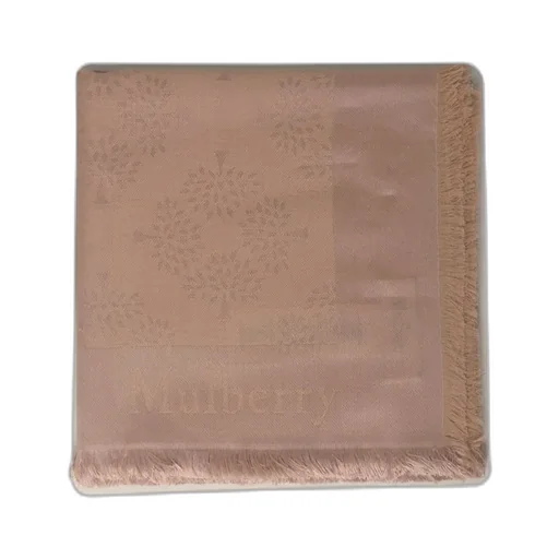 Tree Square Monogram-Pattern Scarf