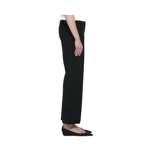 Straight Fit Striped Ankle Trousers