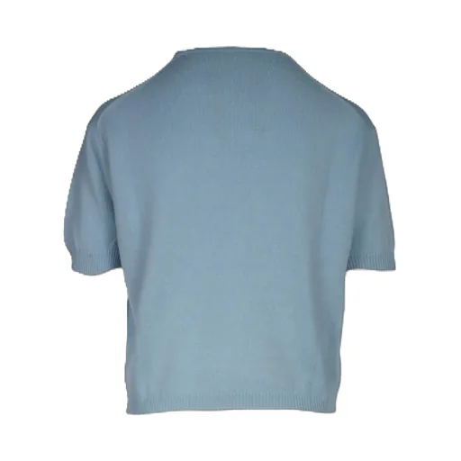 Short Sleeved Logo Detailed Jumper