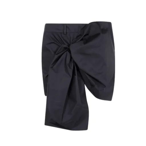 Draped Bow Mini Skirt
