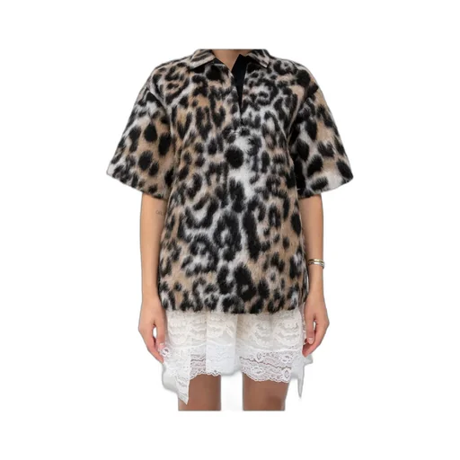 Leopard-Effect Polo Shirt